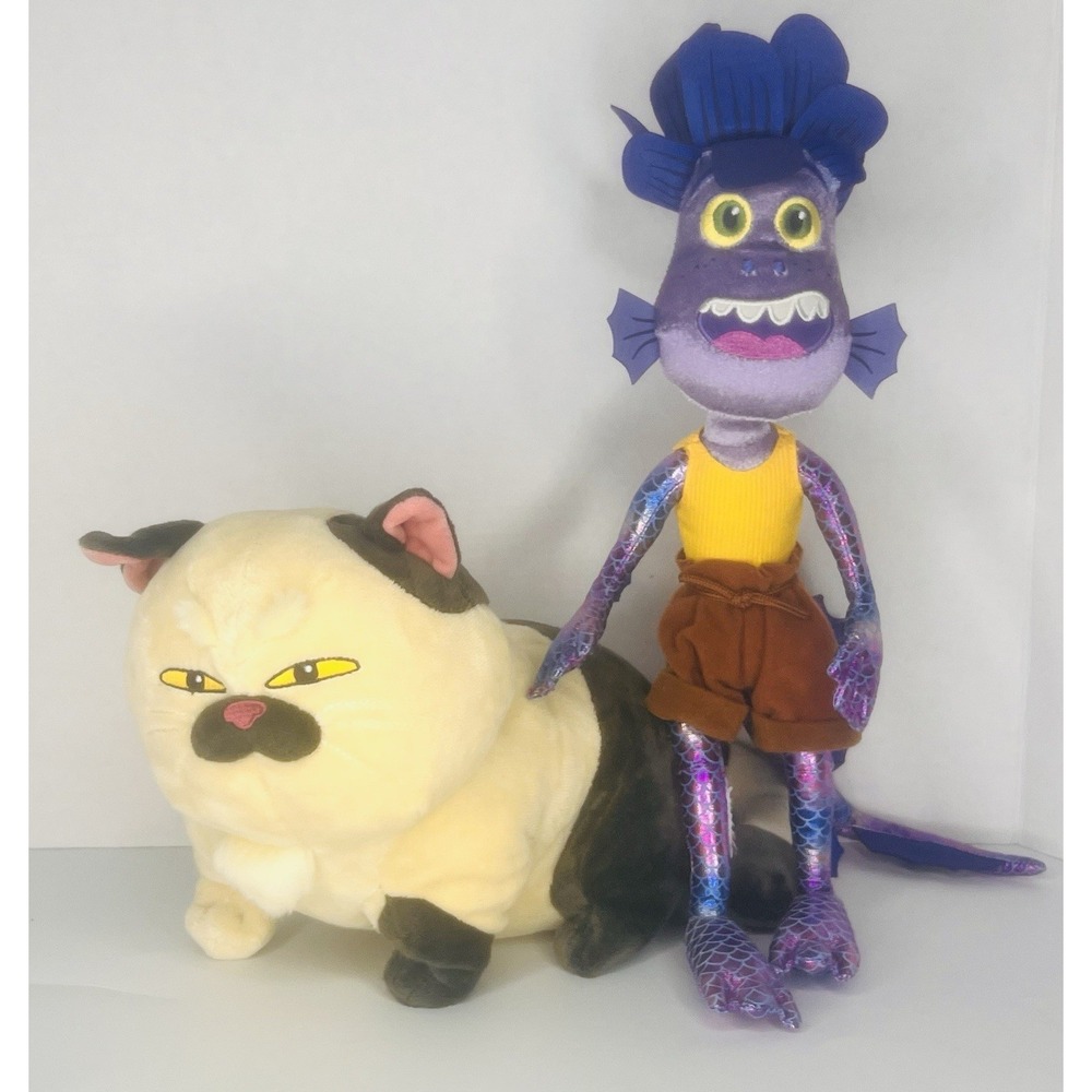 Disney Pixar's Luca Alberto Sea Monster & Machiavelli Stuffed Plush Doll Toy